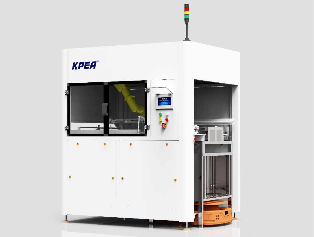 Three axis robotic arm single station horizontal l